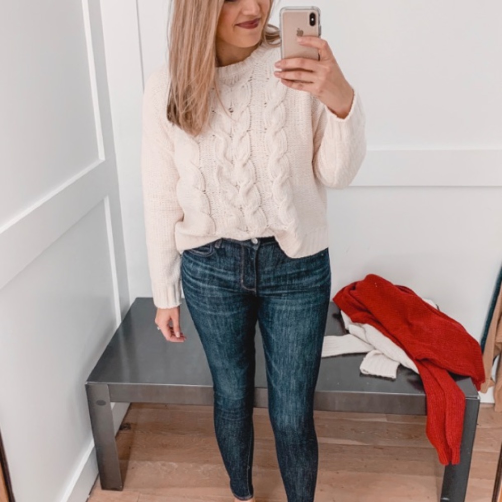 aerie oversized knit sweater
